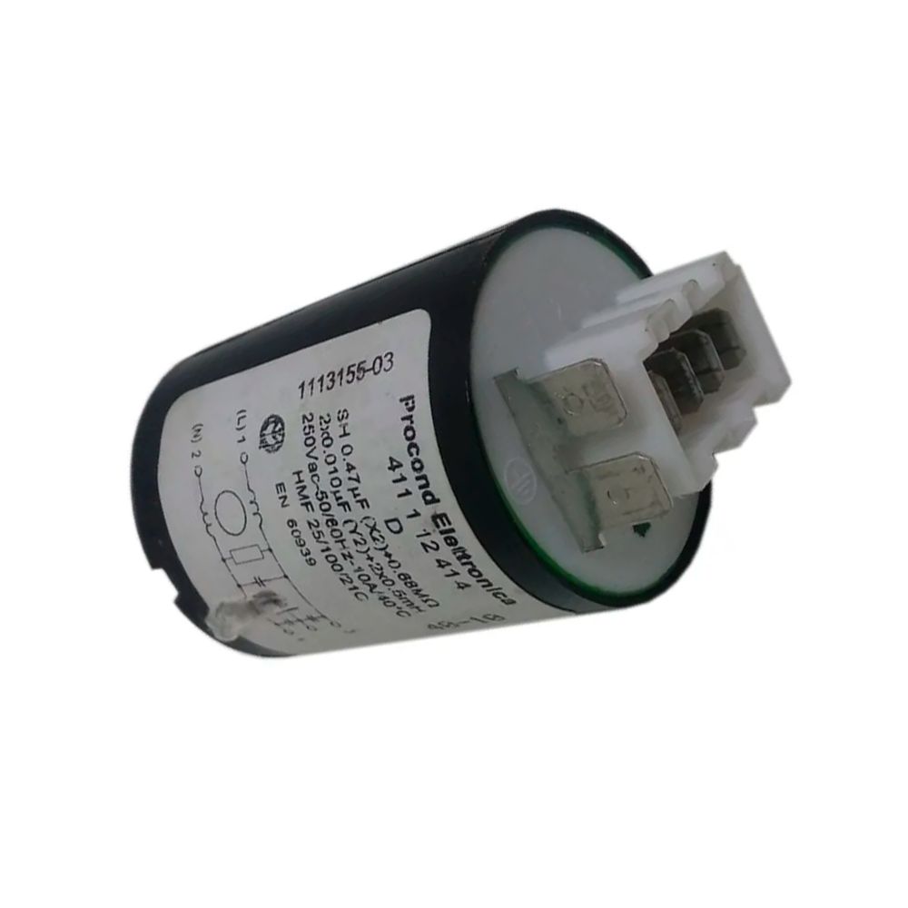 Конденсатор сетевой для посудомоечной машины Aeg Аег 3286023506 1113155038 1113155020 (411112412D, 10A, 680KO, +2x0,5mH 470nF(X2)2x10nF(Y2))