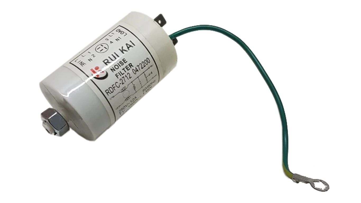 ФПС для стиральной машины SAMSUNG (САМСУНГ) RDFC-2712R (RDFC-2712, 0472200, 1x1,5mh, 1x0,47mf, ФПС с проводом "земля" желто-зеленым)
