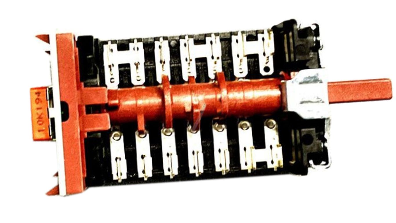 Переключатель, селектор режимов 10 позиций для духового шкафа Hotpoint C00915331 (810601K, 16(4)A, 250V, 10(2)A, 400V, T150)