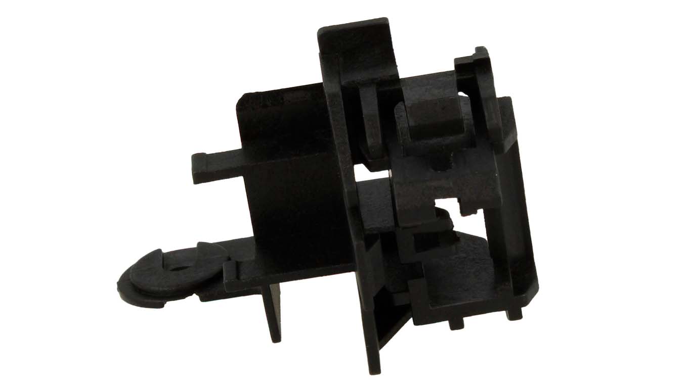 Держатель (верхний, левый) для стекол дверцы духового шкафа Hotpoint FE8 824 H IX, FE8 831 JSC BL C00866136 (L)