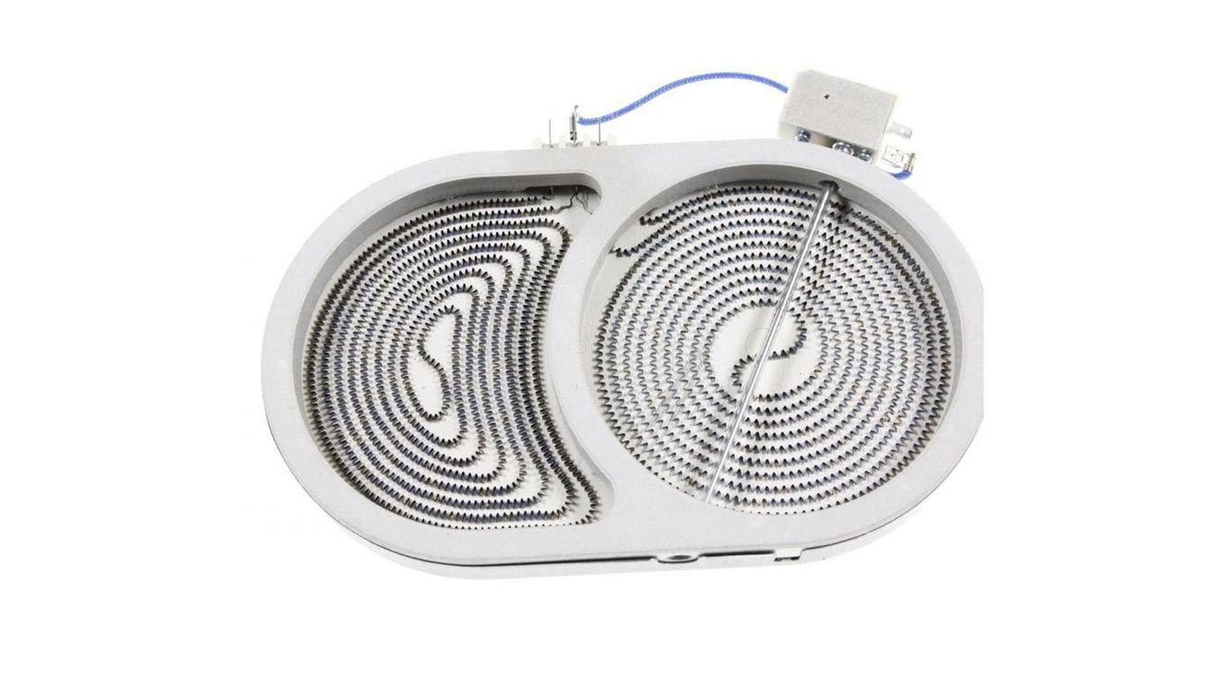 Электрическая конфорка для плиты GRUNDIG GIEV 824530 X, GIEV 624430 X (2702433910, размер: 270х165мм, диаметр рабочей зоны:245х140мм, мощность: 2000/1100W, снято с гарантийной техники)