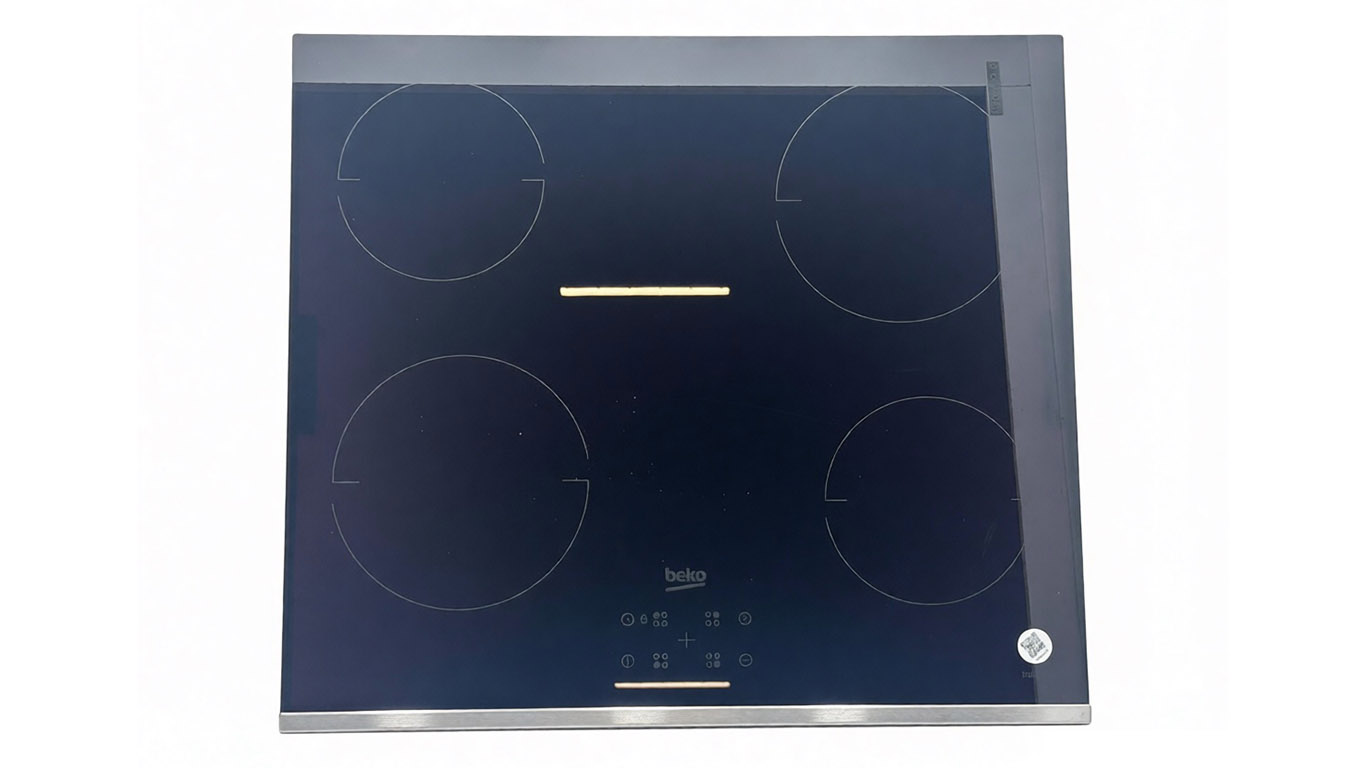 Керамическое стекло от варочной поверхности Beko 4490462003 (520x590мм, снято с гарантийной техники)