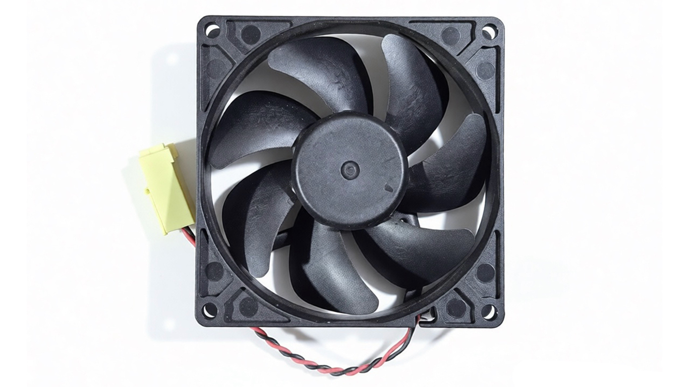 Вентилятор обдува для холодильника WHIRLPOOL WHKN 3252 B4E, WHKN 3253 B5E (12V, размер: 92х92х25мм, снято с гарантийной техники)