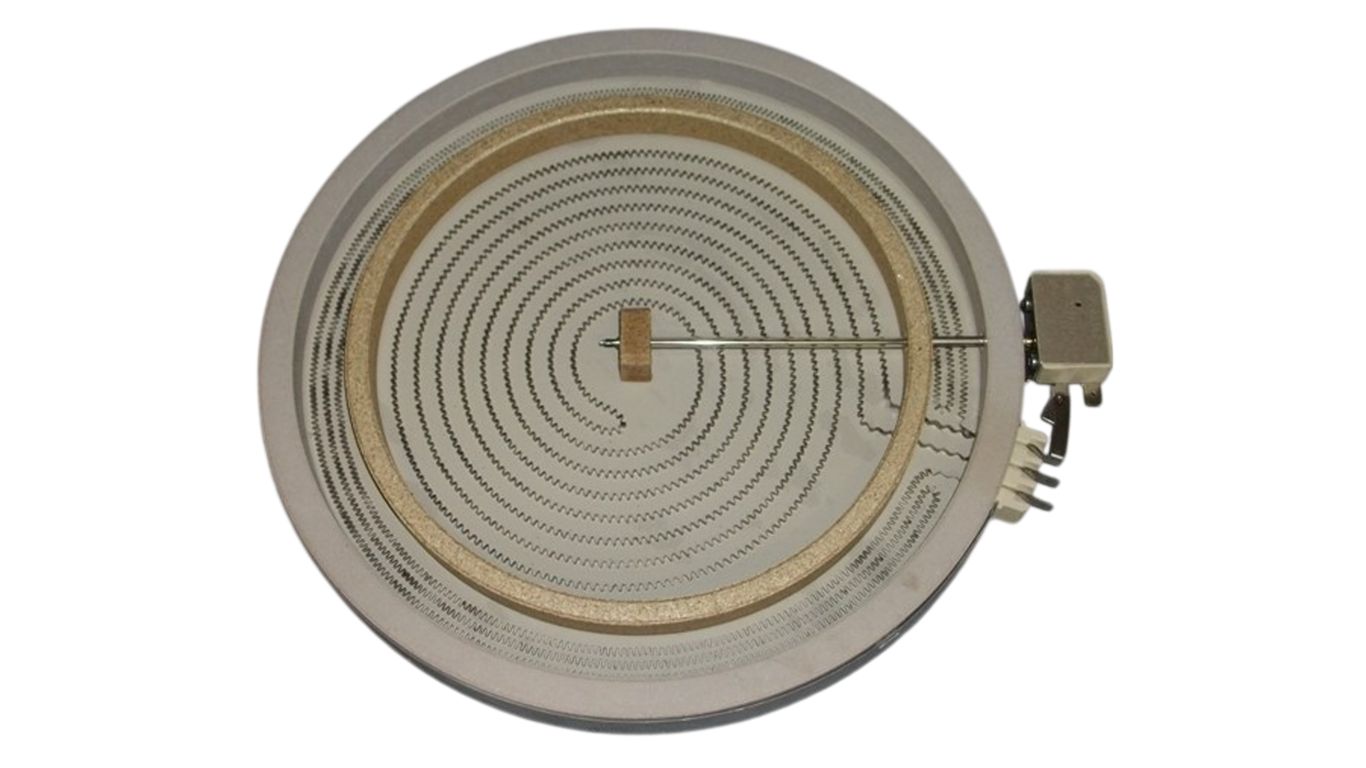 Конфорка для варочной панели GRUNDIG GIEV 613320 N, GIEV 624320 N (внешний круг - 300мм, внутренний круг - 230мм, 3 клеммы, 270210-2700/1800W-230V, HL-T300R 18/09 20240625 снято с гарантийной техники)