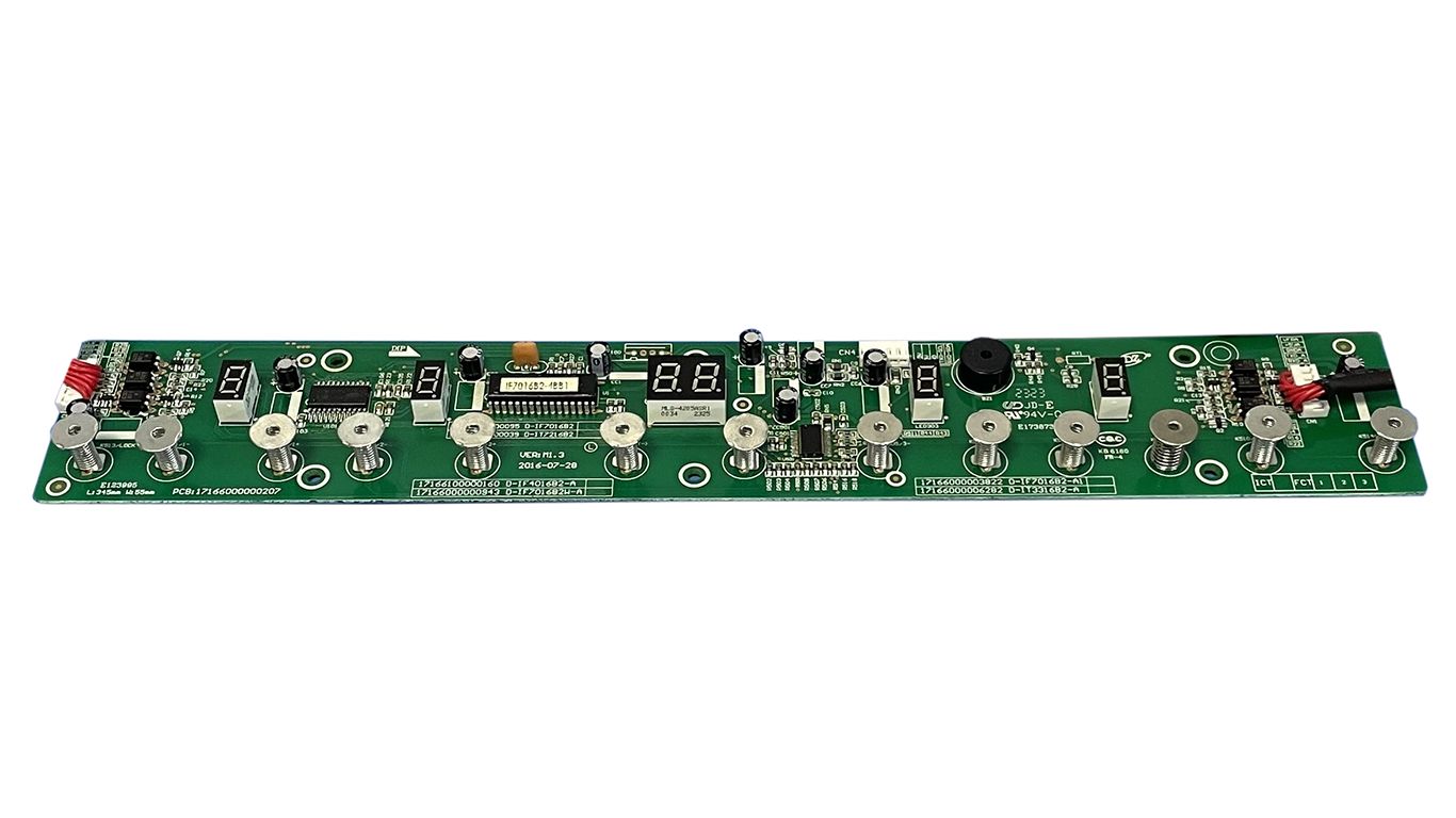 Плата для индукционной варочной панели Midea MIH 64416 F 17166000000207, 17166000006282 (E123995, E173873)