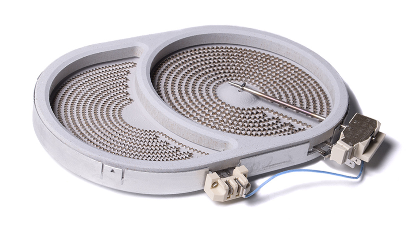 Конфорка для электроплиты ZANUSSI 140057373015 (285х190мм 2400/1500W, 10.57415.653, 60.16176.090)