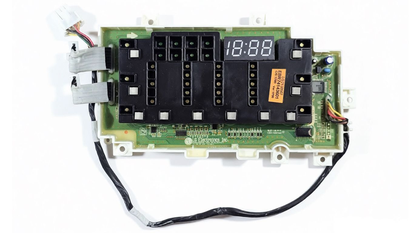 Модуль для стиральной машины LG (ЭЛДЖИ) EBR74143601 (информация на плате с дисплеем: EAX61348705, информация на плате с селектором: EAX59805401)