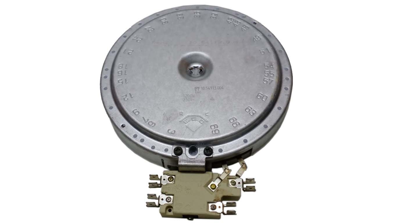 Электроконфорка для плиты ARISTON (АРИСТОН) 139035, 482000081416 (10.54113.004, 60.25172.001 1200w, D-270мм-165мм 3 клеммы )