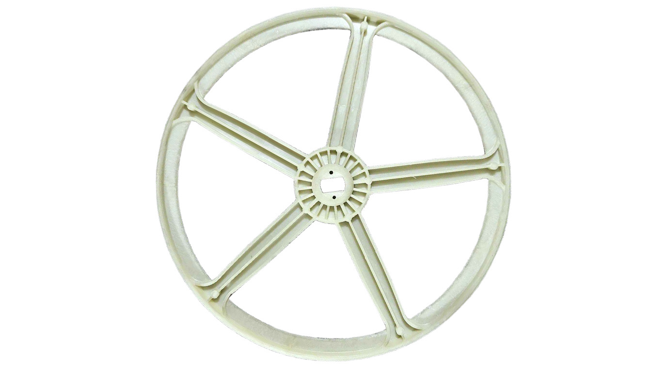 Пластиковый шкив для стиральной машины ARISTON (АРИСТОН) w11522874 (w11522875, 17400383000, 17w11007457, посадочное место: 14,6 х 10,8 мм, D-280 мм, снято с гарантийной техники)