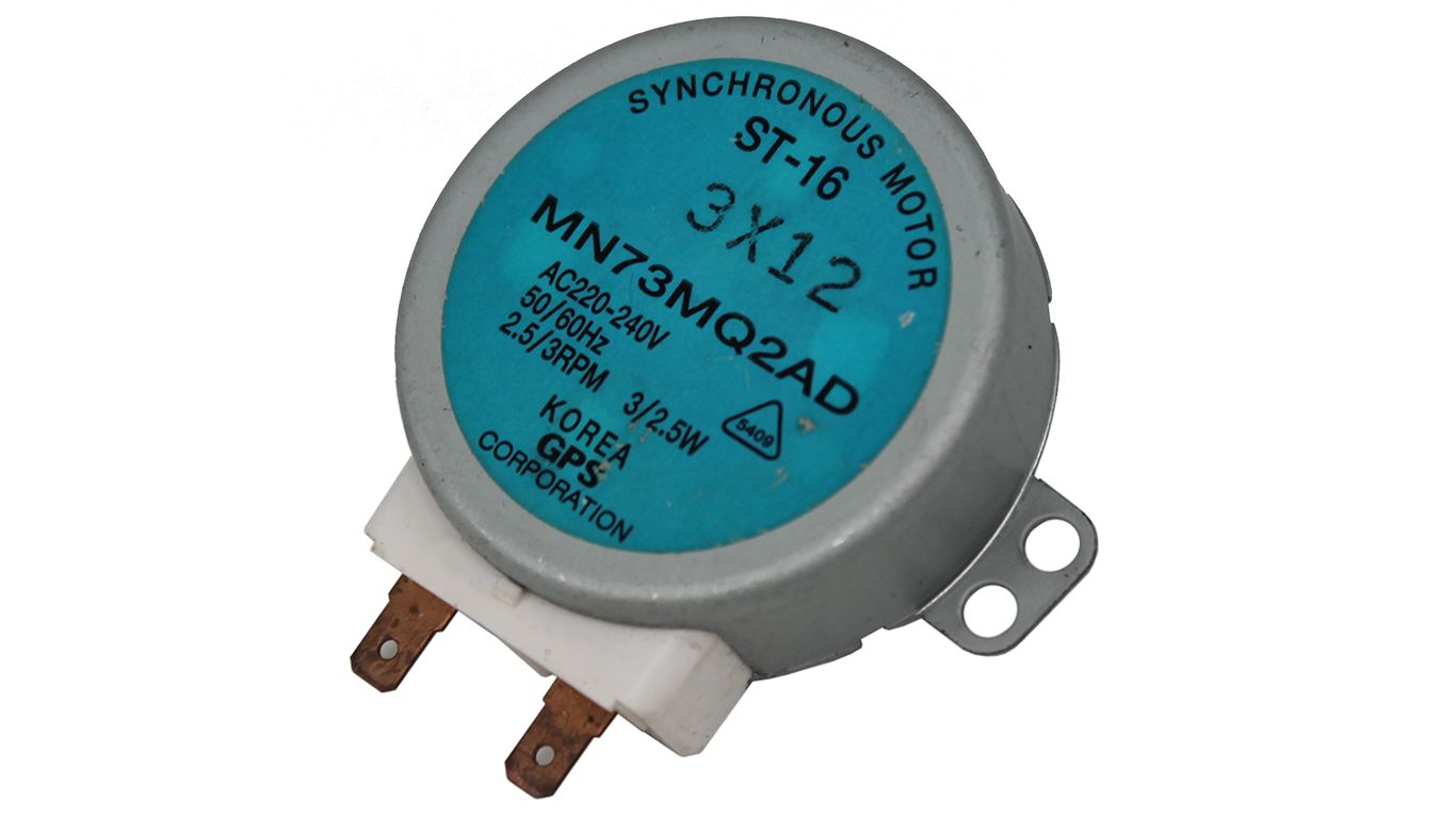 Моторчик тарелки микроволновой печи MN73MQ2AD (ST-16 50/60Hz 3/2,5w 2,5/3 RPM)