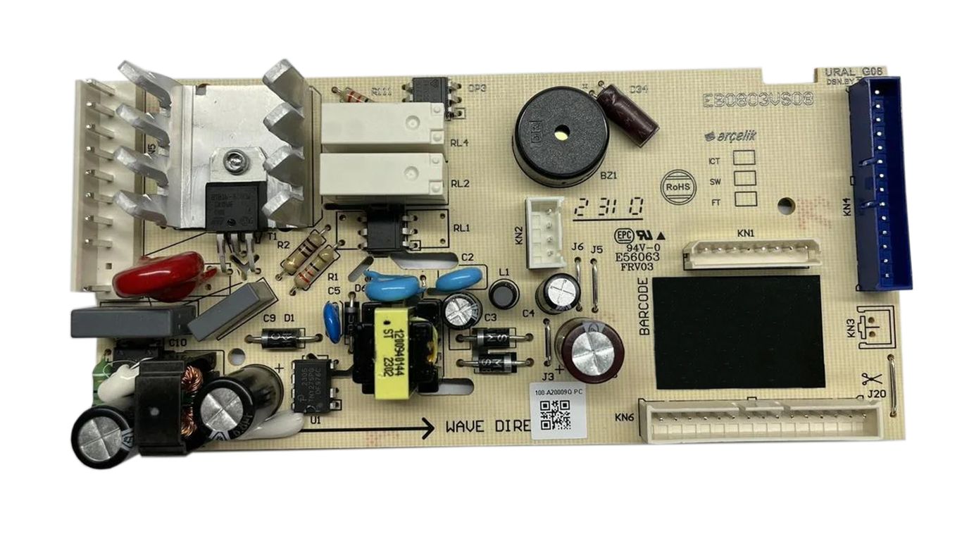 Модуль управления для холодильника Beko B3R0CNK332HW RU KZKG, RCNK310E20VS BYRU 6147926002 (V01R01, G08-B01, EB0803VS08, E56063)