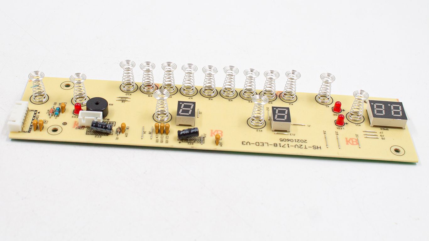Плата индикации для варочной поверхности Beraum Бераум HE-2C101 (HS-T2V-1718-LED-V3 20210605)