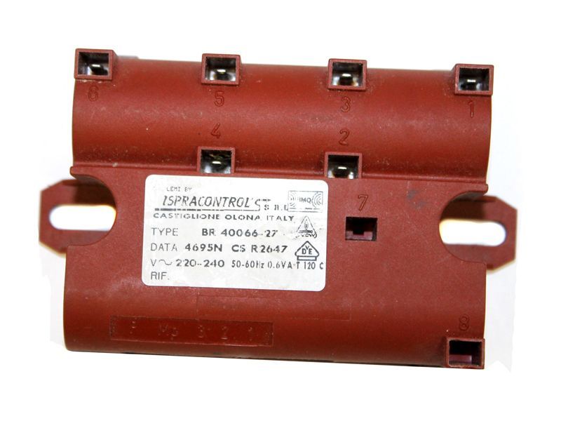 Блок поджига для газовой плиты (6 свечей, ispracontrols castiglione olona type br 40066-27 data4695n cs r2647 P Mp 321)