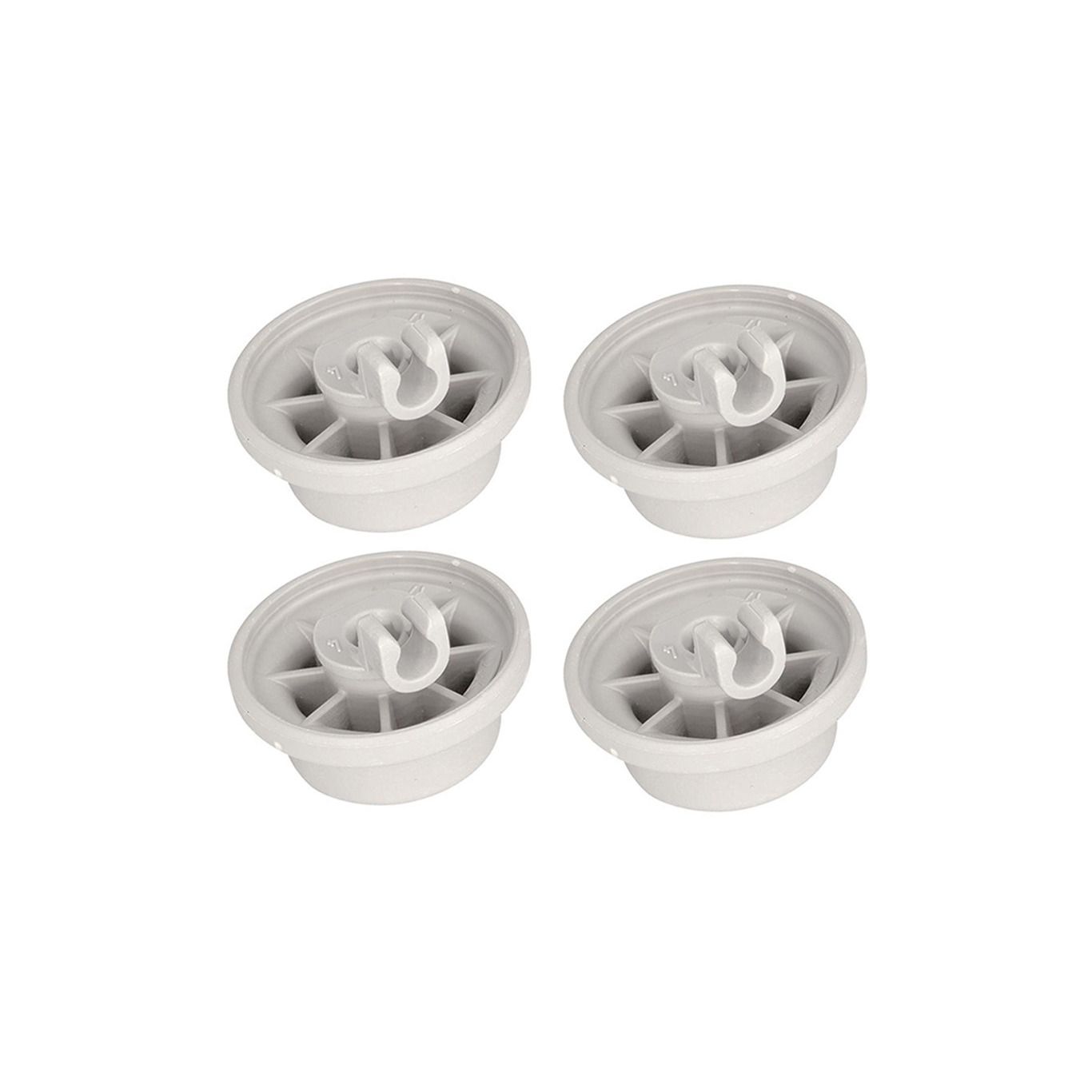 Колеса для нижней корзины (4шт) посудомоечной машины Bosch Бош 165314, 183955 (цвет: белый) SGU43A54, SGV49A03EU