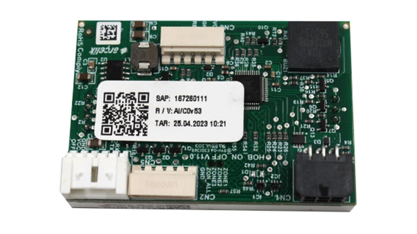 Плата дисплея для варочной панели GRUNDIG GIEI 638980 IF 167260111 (0167260001, HTKTEQ139 22263, снято с гарантийной техники)