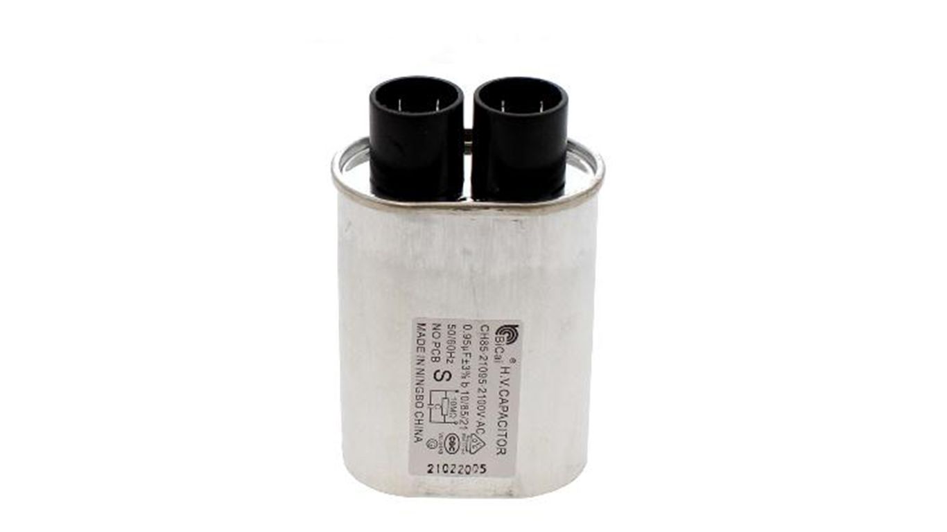 Конденсатор В 0,95 для микроволновой печи Ariston 566596, 9178062368 (CH85*21095*2100V*AC, снято с гарантийной техники)