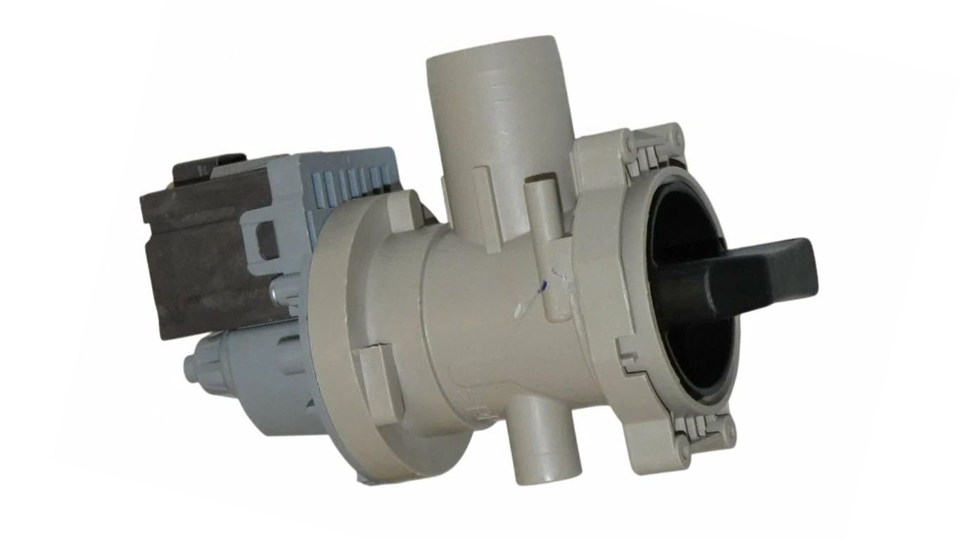 Насос сливной для стиральной машины Haier 0024000406C (PP-T40, снято с гарантийной техники)