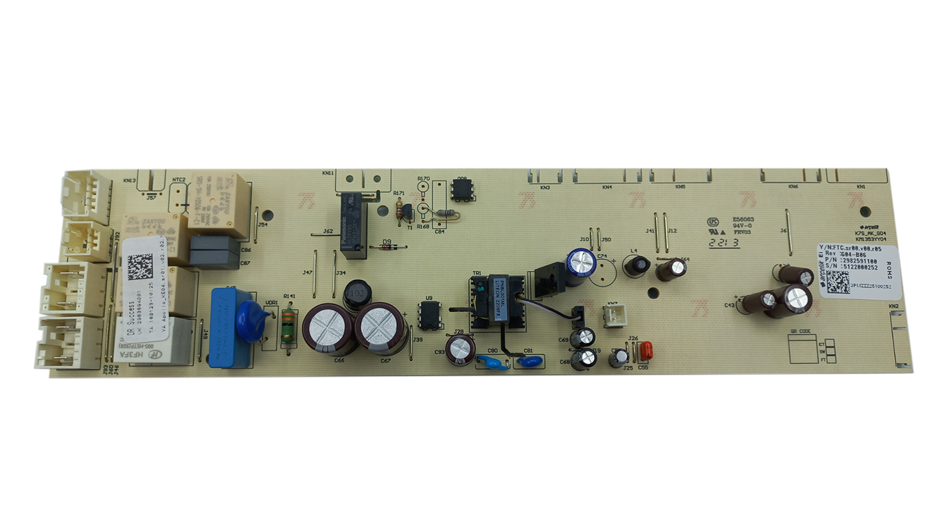 Электронный модуль для сушильной машины Beko 2983894001, 2982591100, 2991530100 (информация на корпусе: 7188301530, информация на плате: G04-B06)