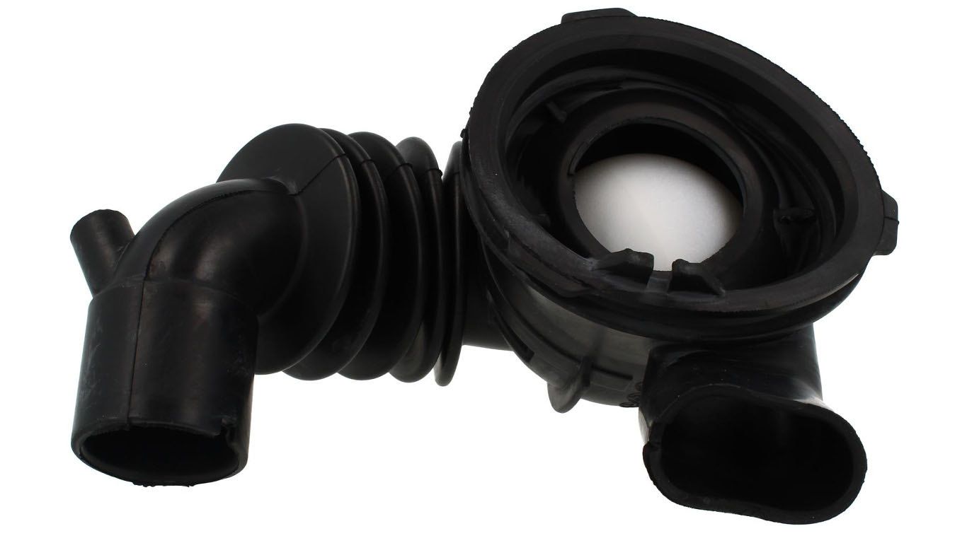 Сливной патрубок к стиральной машине Bosch 493903, 267521, 650082 (9000047128, 5500003603, 5500003604, с шариком без аварийного, без вакуумной колбы)