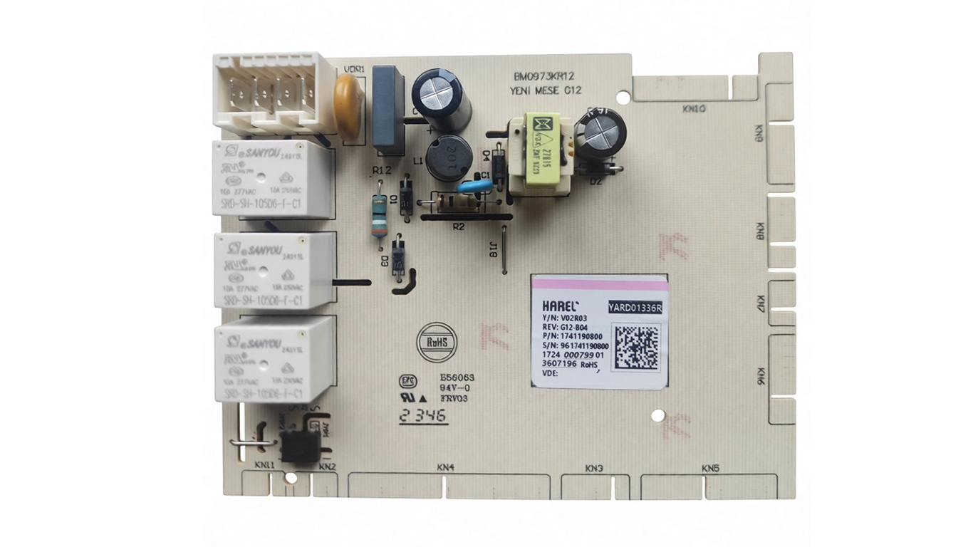 Модуль для посудомоечной машины BEKO 1741190800 (информация на плате: V02R03, G12-B04, информация на корпусе: 1510150025, 7679408335, 1510154215, E516650)