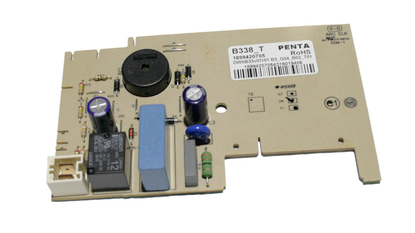 Электронная плата для посудомоечной машины ARISTON (АРИСТОН) 327046 (B338 T, DWhB33v07r01 B3 G04 B02 T01)