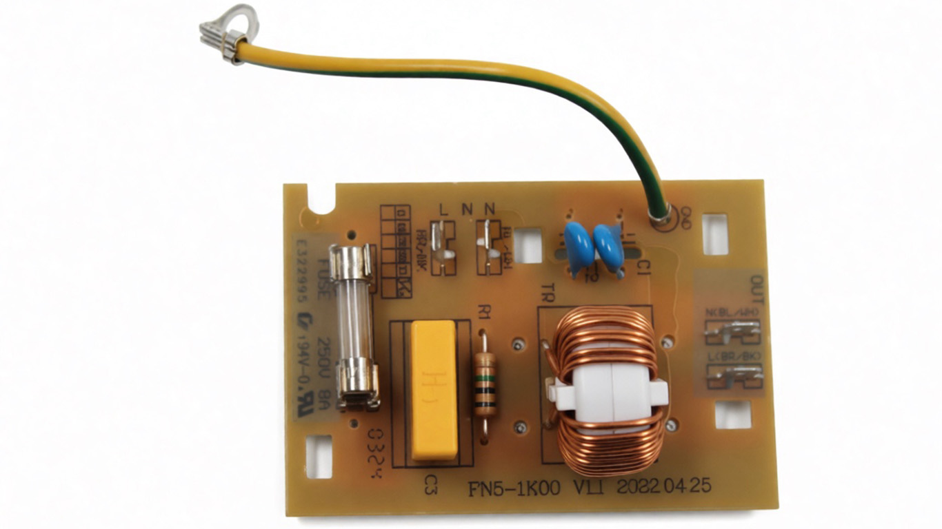 Сетевой модуль к микроволновой печи Whirlpool FN5-1K00, 488000567288 (E322995, снято с гарантийной техники)