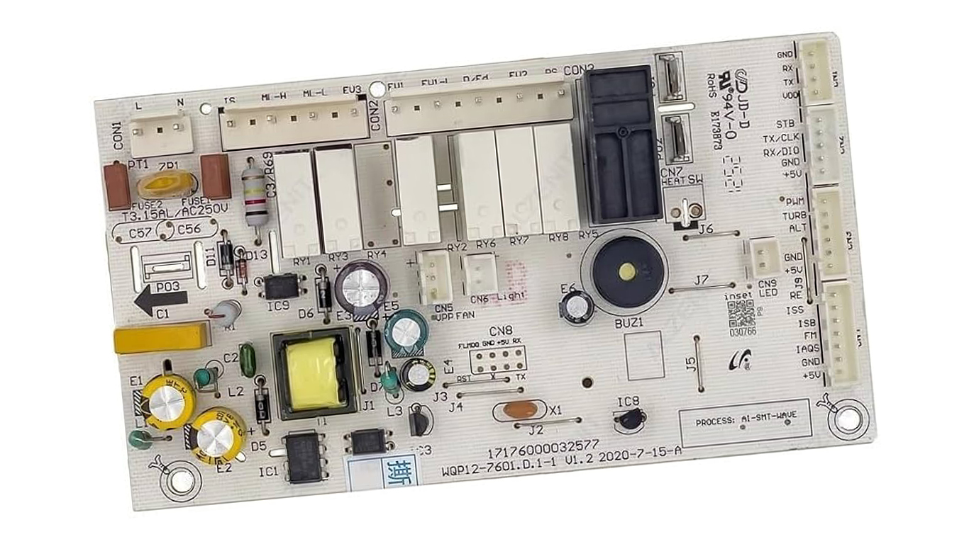 Плата для посудомоечной машины MIDEA (МИДЕА) 17176000032577, 17176000014765 (WQP12-7601.D.1-1, CQC18134200585, снято с гарантийной техники)
