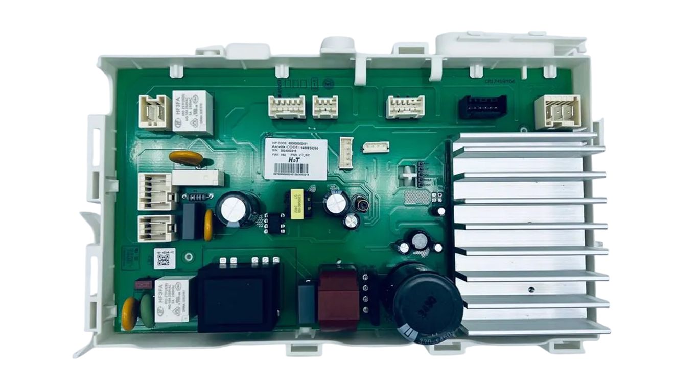 Модуль для стиральной машины Indesit C90000733 (информация на плате: 1408850200, 6000000002431, CM1741RY06, информация на корпусе: 1440802000, 600000002409,1440801000, 600000002408)