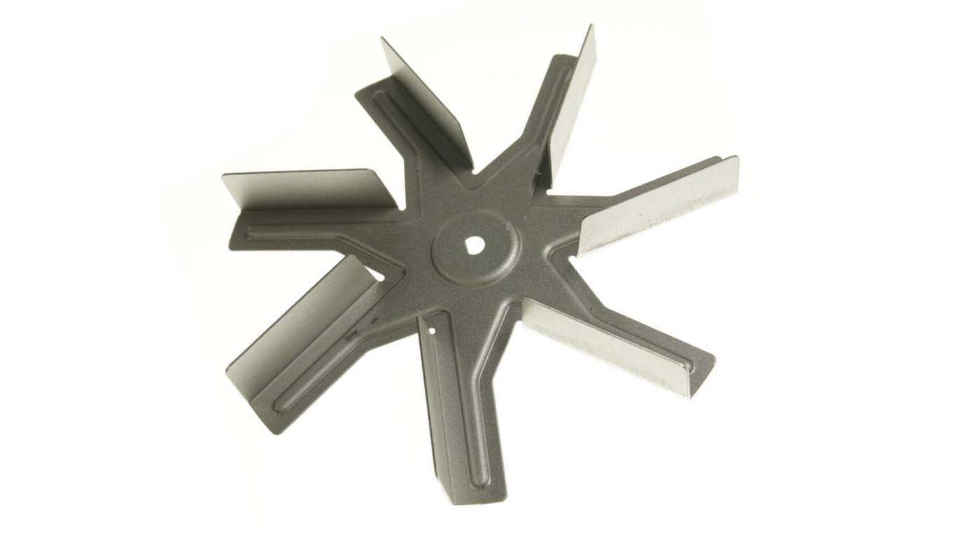 Крыльчатка (лопасти) для духового шкафа GRUNDIG G19550BP, GEBD 19300 DX (D-155мм, размер отверстия 6х5мм)