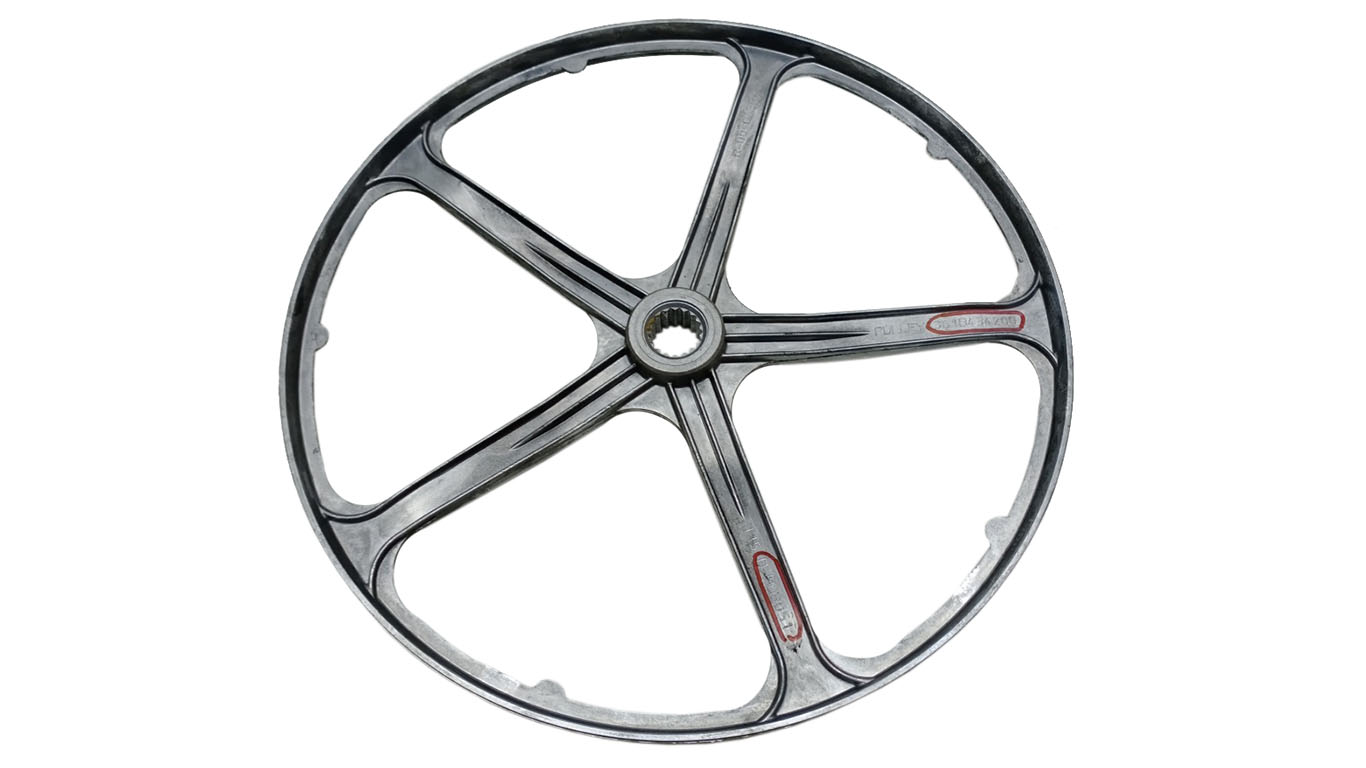 Шкив для стиральной машины Daewoo 361B434200 (T15, D-MU8051, R-00, посадочное место: 17.5мм, 5 лучей, под звездочку, D-265мм )