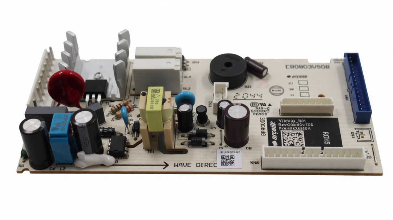 Модуль для холодильника Beko 4943838511 (V02R01, G08-B01-T02, EB0803VS08, E56063, снято с гарантийной техники)