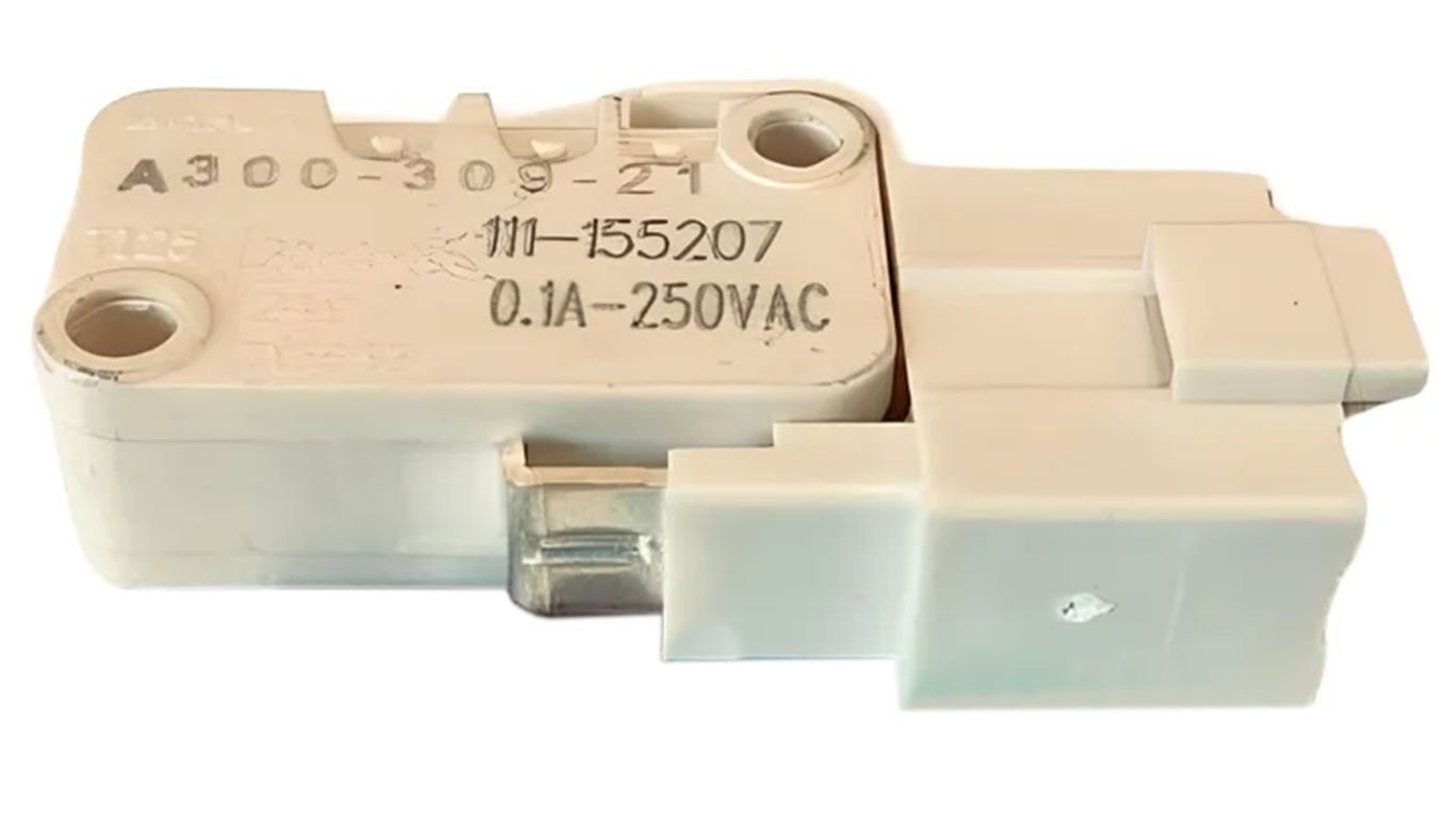 Микропереключатель аварийного слива для стиральной машины Bosch 740319 (D42X, цвет: белый)
